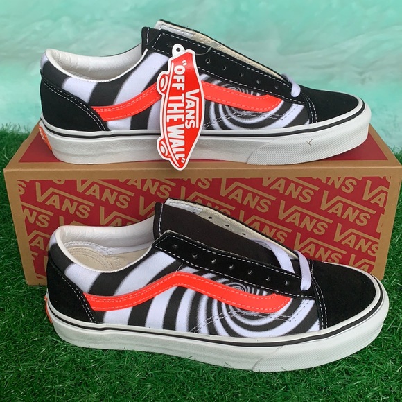 VANS STYLE 36 Swirl Black/Fiery Coral Men’s - Picture 2 of 16